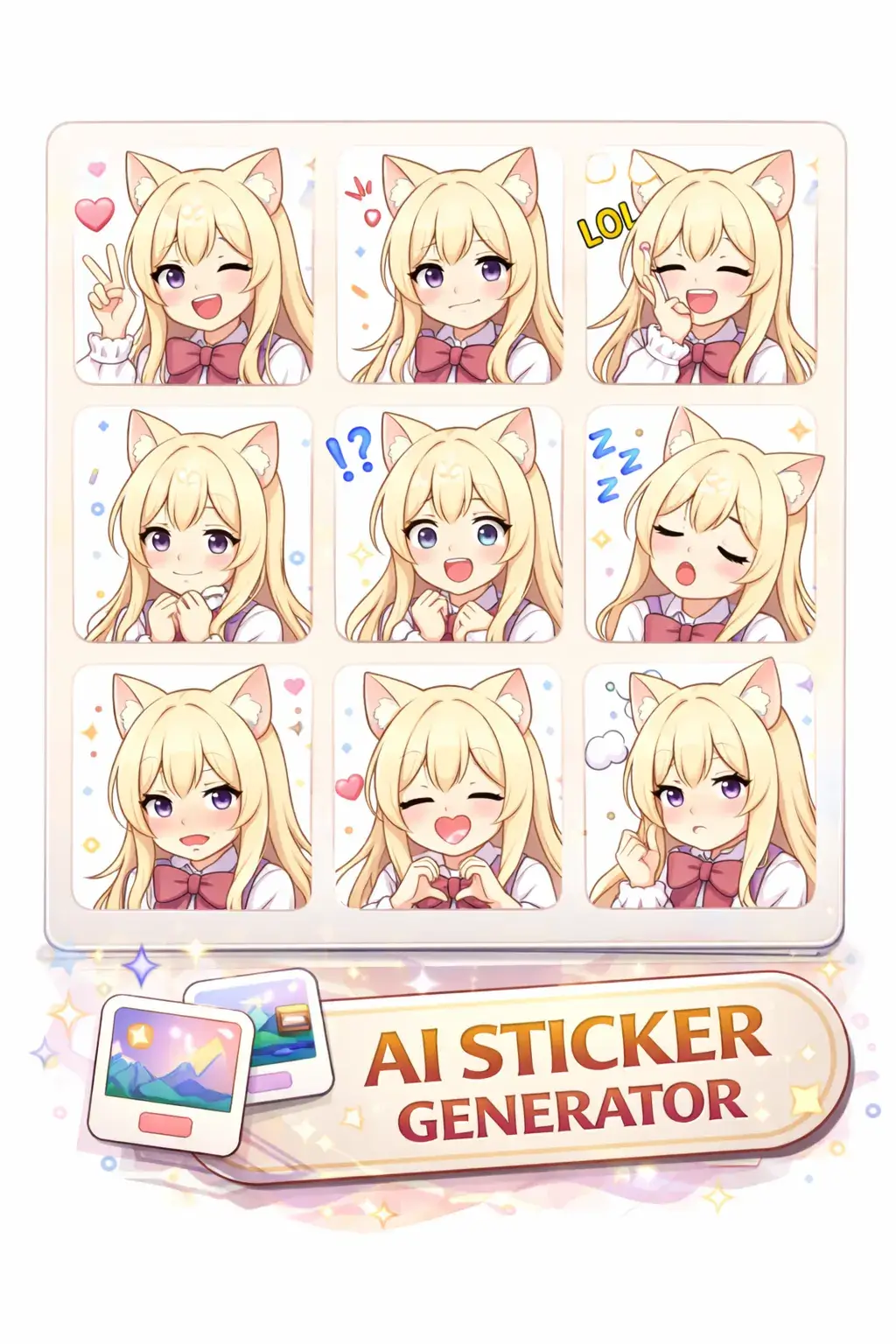 アニメステッカージェネレーターのプレビュー