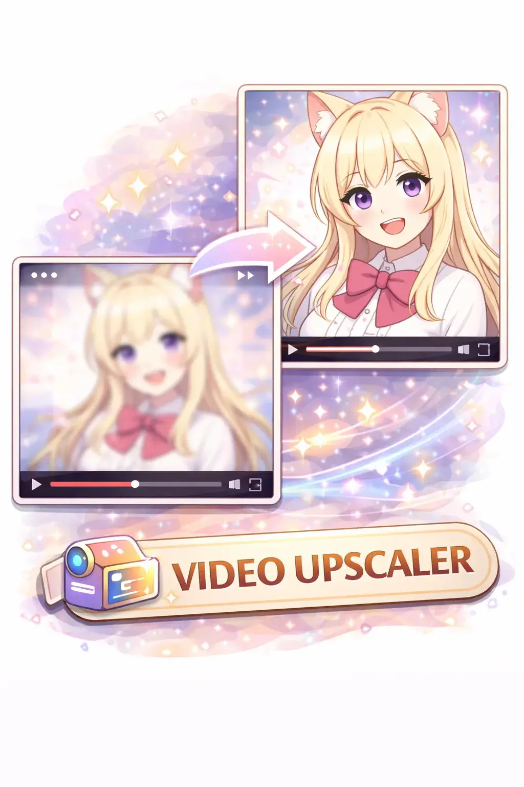 動画アップスケーラーのプレビュー