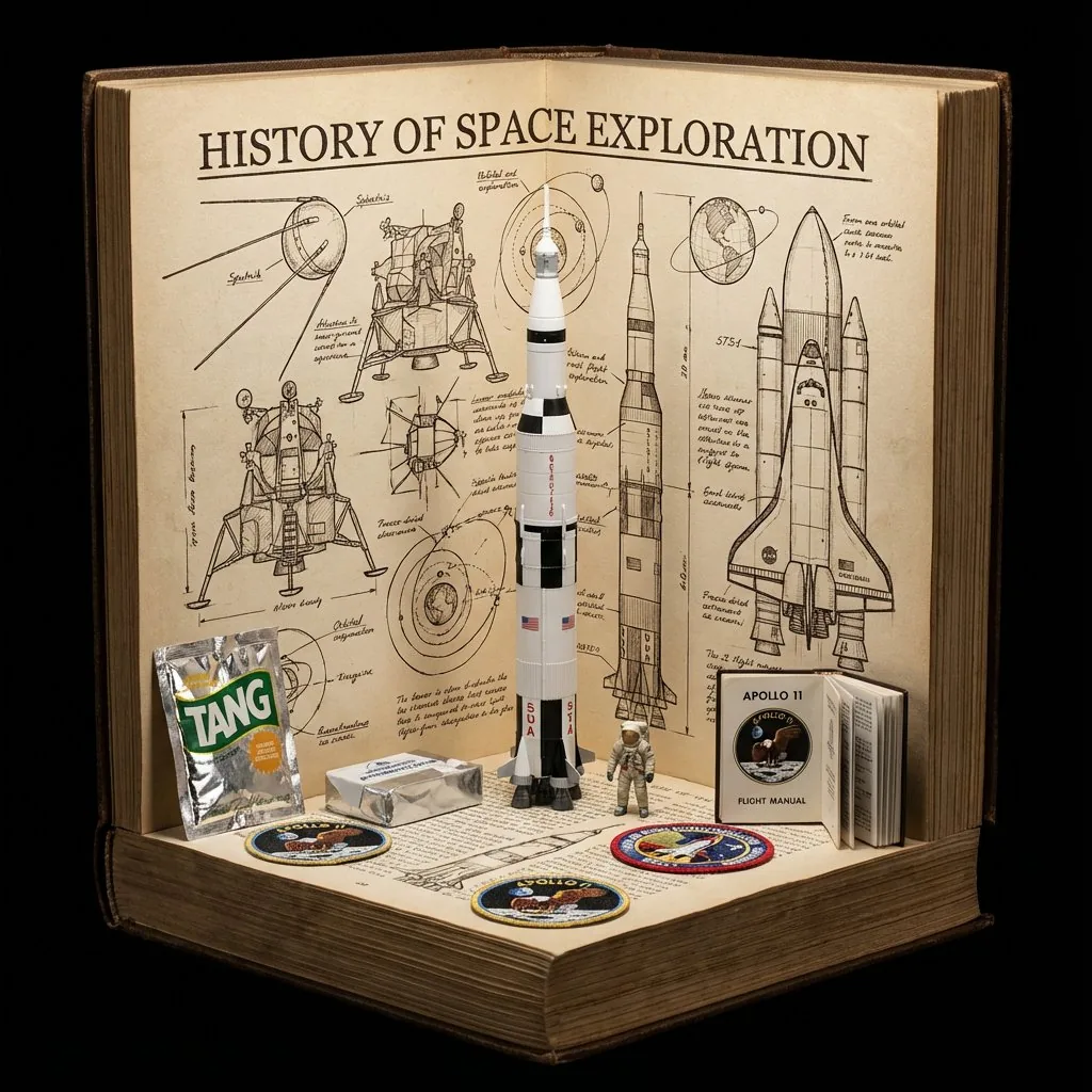 Space Exploration Diorama: Vintage Miniatures & NASA History
