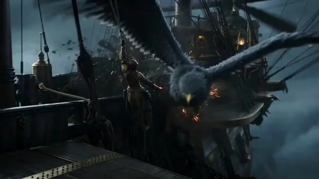 Steampunk Sky Battle Video Prompt