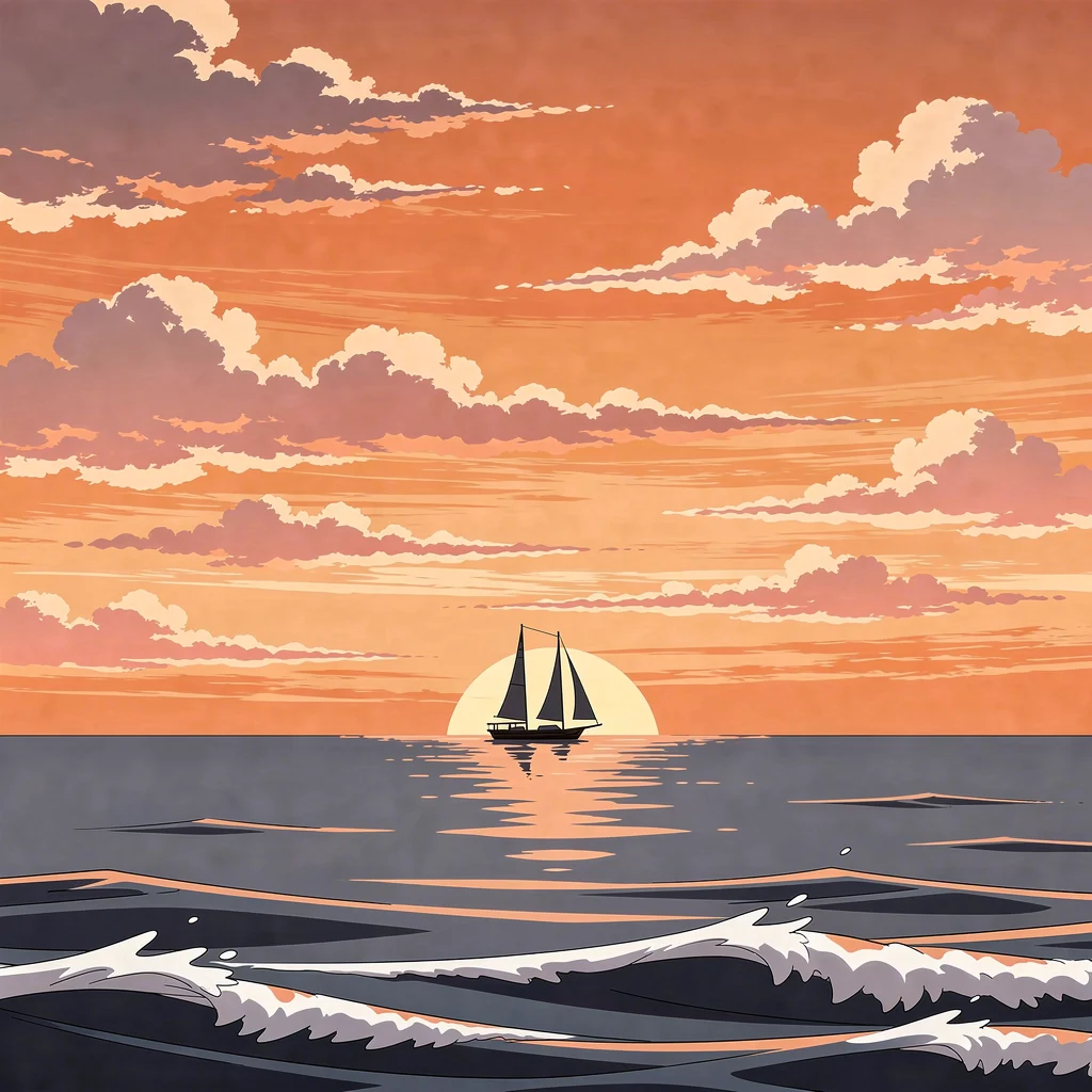 日常写真をアニメアートに変換した仕上がり例